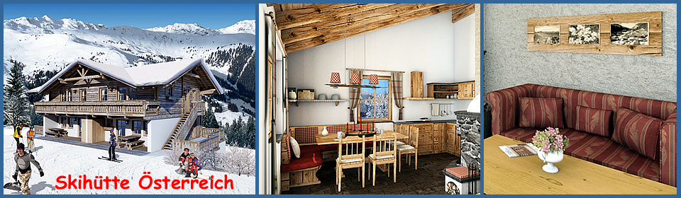 Skih�tte mit Ferienwohnungen f�r 6 - 8 Personen in Hochkrimml / Silberleiten in �sterreich. Skifahren in der Zillertal Arena im Salzburger Land. 