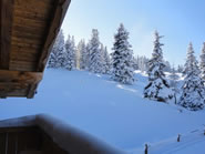 Skih&uuml;ttenausblick in Silberleiten