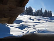 Skispur zur Skih&uuml;tte