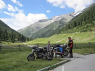 mit dem Motorrad unterwegs bei Gerlos