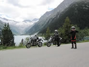 Biker am See bei Hochkrimml