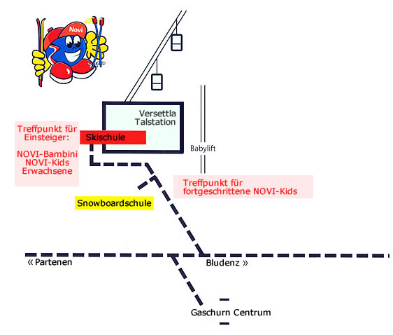 Lageplan Skischulesilvrettanova