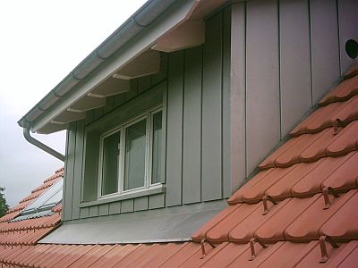 Lukarnenverkleidungen, Steckfalzpaneelen