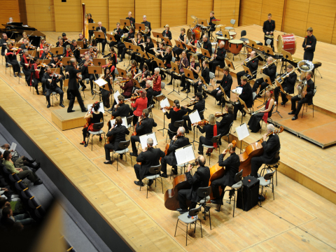 16 - Das gesamte SSO zum Konzert in "Rot und Schwarz" gekleidet 