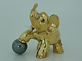 Tierfigur Elefant mit Kugel