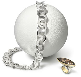 Kette mit Ring von Steinlin