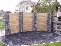 Sichtschutz mit Drathschotterk&ouml;rben-Gartenbau & Gartengestaltung, Moderne Gartengestaltung, garten gestalten