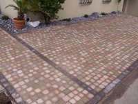 Parkplatz mit Pflasterstein -Gartenbau & Gartengestaltung, Moderne Gartengestaltung, garten gestalten