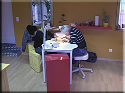 Modern ausger�stete Arbeitspl�tze