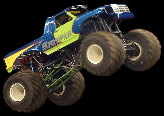 original US Monstertruck bei Stuntshow Roselly