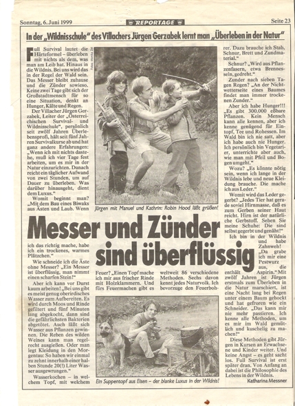 Survival und Wildnisschule Natur Agentur Jürgen Gerzabek