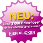 Neu: &Uuml;ber 2000 Reise-Ideen f&uuml;r Ihr n&auml;chste Vereinsreise