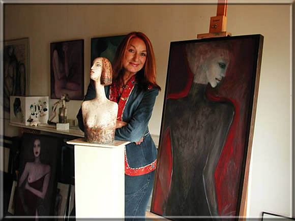 Alena Synkov� im Atelier