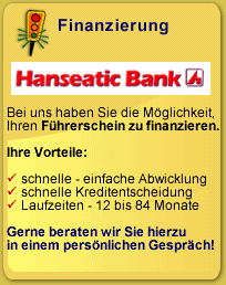 Mit uns k�nnen Sie sich auch Ihren F�hrerschein finanzieren lasssen