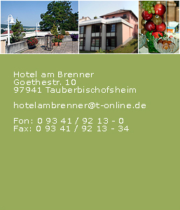 Taubertal Hotel am Brenner Tauberbischofsheim