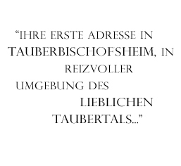 Tauberbischofsheim, Taubertal, Hotel am Brenner