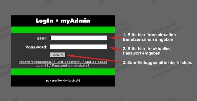 Login �ber Oasis