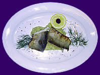 B�rlauchrisotto mit Saiblingfillet