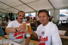 <b>Die Stiegl-Zwillinge, Sportreferent Wofgang H�rmann und Willi Stockinger</b><br>