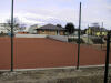 <b>Blick von Platz 4 auf Terrasse und Clubhaus 9.2.2002</b><br>