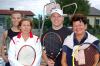 <b>Mixed Doppel Hobbyturnier 2009</b><br>Die Finalisten Sebastian Ritschl, Susanne Klune-Wailzer (2.), Fritz Ritschl und Hanni Hirsch (Sieger) (v.l.n.r.)