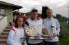 <b>Clubmeisterschaft 2009</b><br>Die Clubmeister 2009 - Verena Stockinger und Thomas Fritthum, sowie der Sieger des B-Bewerbes J&uuml;rgen R&ouml;ssner (v.l.n.r.)