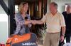 <b>Clubmeisterschaft 2010</b><br>Clubmeisterin im Einzel Ranate Stiebellehner mit Obmann Ing. Manfred Buzin