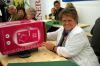 <b>40-Jahr Feier</b><br>Hertha Schmid mit ihrem Gewinn