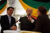 <b>40-Jahr Feier</b><br>B&uuml;rgermeister Christian Gepp und Bezirkshauptmann Dr. Norbert Haselsteiner im Interview mit Stadtrat Peter Madlberger