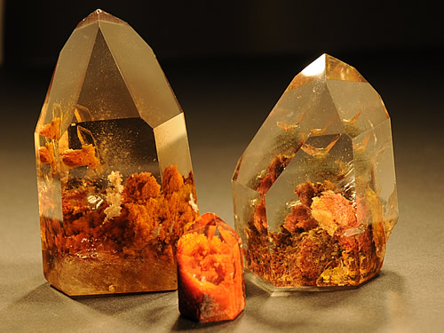 Cristaux fant&ocirc;mes et quartz &agrave; inclusions