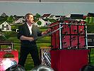 Zauberer DIMOR beeindruckte mit Schwertern ...