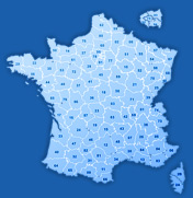 Carte de France r�seau Thermiconseil Etude Thermique DOPEO Eco-Pret � Taux zero