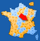 Carte de France r&eacute;seau Thermiconseil Etude Thermique DOPEO Eco-Pret &agrave; Taux zero
