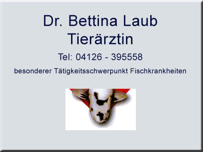 Dr. Bettina Laub, besonderer T&auml;tigkeitsschwerpunkt Fischkrankheiten