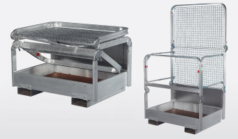 Arbeitsb&uuml;hnen aus Aluminium und klappbar - AL-GA