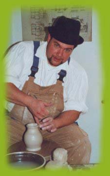 Arbeiten an der T�pferscheibe