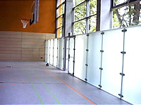 Glasprallwand Sporthalle Herkules