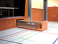 Unterflurwagen Sporthalle Herkules
