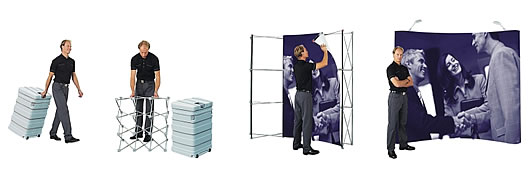 Popup Expolinc Magnetic gerade oder gebogen - Montage