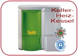 Pellets- Heizkessel, Kellerausf&uuml;hrung