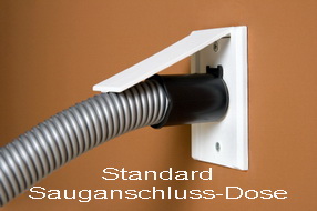 Standard Sauganschluss-Dose, wei&szlig;