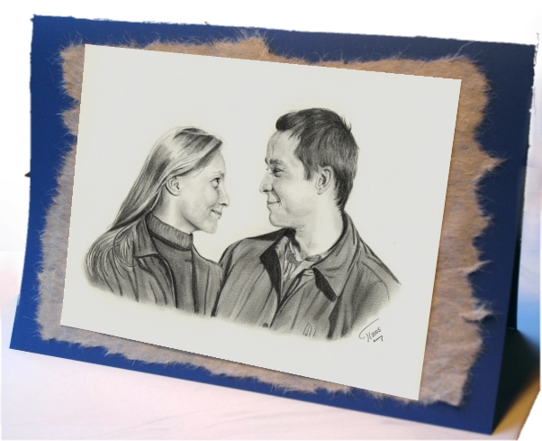 Kunst in einer Geschenkkarte