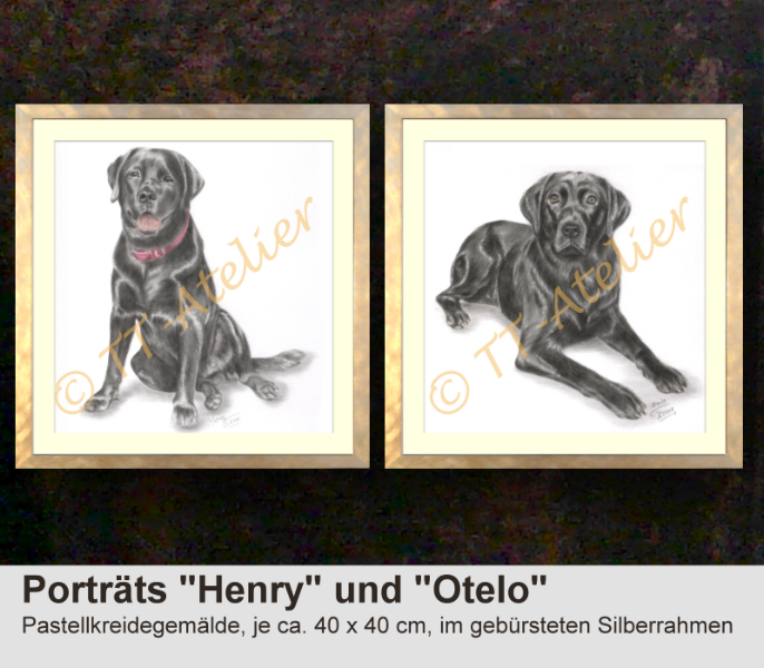 Hunde in Pastell