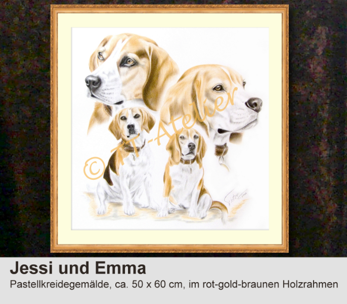 Beagle in Pastell