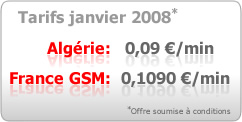 callbox - tarifs 2008