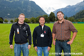 Ok Präsident Rubin mit Schingerprominenz am Kickoff zum Unspunnen-Schwinget '11