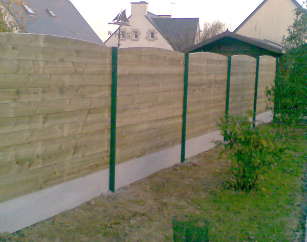 cloture lames à emboitements