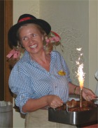 Rose-Marie beim Bauernbuffet