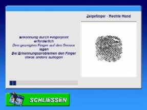 Anzeige während des Identifizierungsvorgang