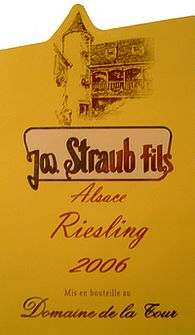 etiquette riesling vins-straub
